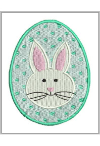 Dat039 - Easter bunny inside egg